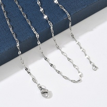 2.3mm 304 Colliers à chaîne en acier inoxydable pour femmes, sans ternissement