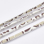 Round PU Leather Cords, Leopard Print Pattern