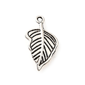 Сплавочные подвески тибетского стиля, без кадмия и без свинца, лист прелести