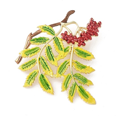 Булавки с эмалью в виде листа, броши из сплава для одежды рюкзака