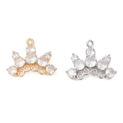 Звенья компонентов люстры из латуни из прозрачного стекла, без кадмия, без никеля и без свинца, корона