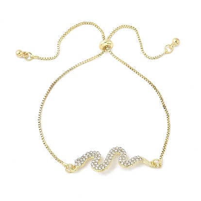 Браслеты-слайдеры из сплава со стразами, браслеты-цепочки для женщин, змея