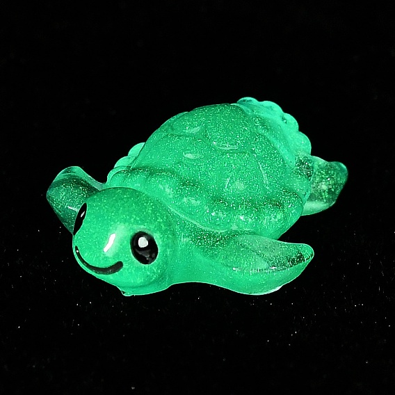 Светящиеся смоляные украшения в виде черепах, светящиеся в темноте украшения, микроландшафтные украшения сада