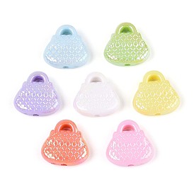 Непрозрачные акриловые подвески с УФ-покрытием, радужный, пакет