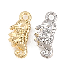 Alloy Charms, Sea Horse Charms, Rack Plating, Cadmium Free & Lead Free