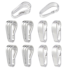 10 шт. 2 стили 925 застежки-кнопки из стерлингового серебра