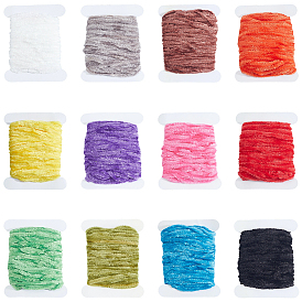 12шт. 12 цветов, рулон полиэстеровой синели, для вязания