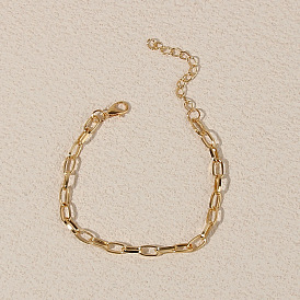 Bracelet en chaîne en métal à la mode-bijoux à main sexy et simples pour femmes.