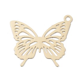 Laiton pendentifs en filigrane, charme de papillon