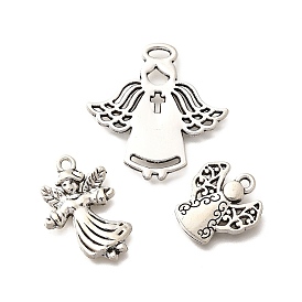 Сплавочные подвески тибетского стиля, без кадмия и без свинца, ангел