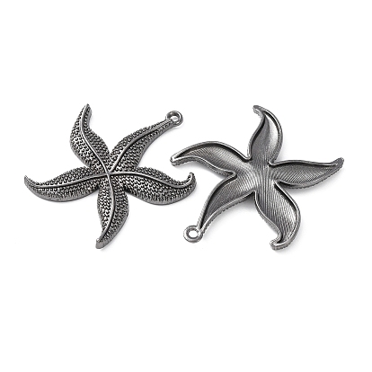 Подвески из сплава , без кадмия и без свинца, морская звезда / морские звезды, 49x43.5x4.5 мм, отверстие : 2.5 мм