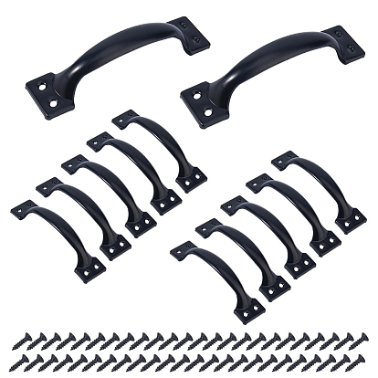 Ручки для выдвижных ящиков из железа, с металлическим винтом, ручки шкафа