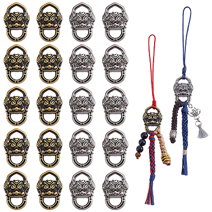 20 шт. 2 цвета тибетский стиль сплав соединительные подвески, львиные ссылки