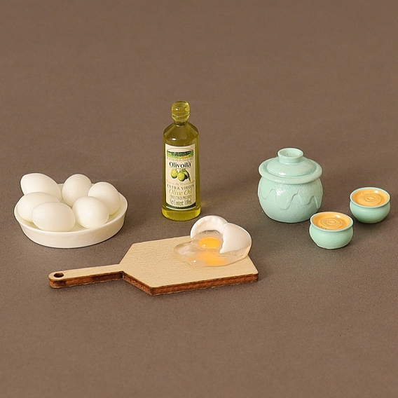 Resin Kitchen Ware, Micro Landscape Home Dollhouse Accessories, Pretending Prop Decorations