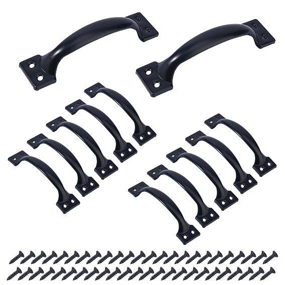 Ручки для выдвижных ящиков из железа, с металлическим винтом, ручки шкафа