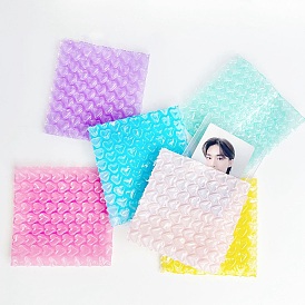 Sobres publicitarios de burbujas de plástico rectangulares, Embalaje tipo sobre acolchado impermeable, para suministros de maquillaje de joyería