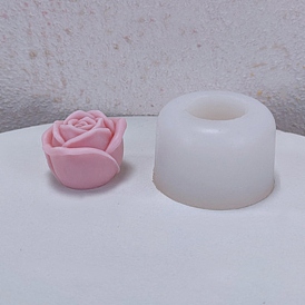 Moldes de silicona de calidad alimentaria para velas diy con tema del día de San Valentín, molde de jabón hecho a mano, Molde para tarta de mousse de chocolate, rosa