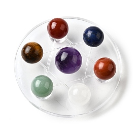 Акриловая основа чакры семь звездных групповых дисплеев украшения, с подвеской, украшение для домашнего офиса по фэн-шуй