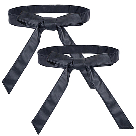 2Pcs PU Leather Wrap Belts for Coat