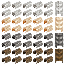 200 шт. 4 цвета, железные складные обжимные концы, колонка