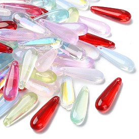 100 шт. стеклянные подвески-капли