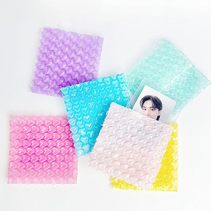 Rechteckige Luftpolstertaschen aus Kunststoff, wasserdichte, gepolsterte Umschlagverpackung, für Schmuck-Make-up-Zubehör