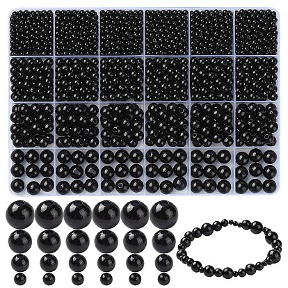 4 стиль бусины из искусственного жемчуга из АБС-пластика, круглые