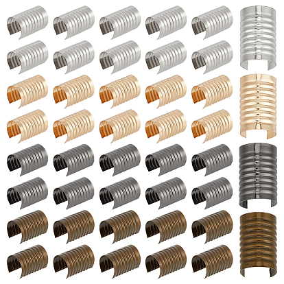 200 шт. 4 цвета, железные складные обжимные концы, колонка