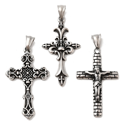 304 подвески из нержавеющей стали, крест очарование