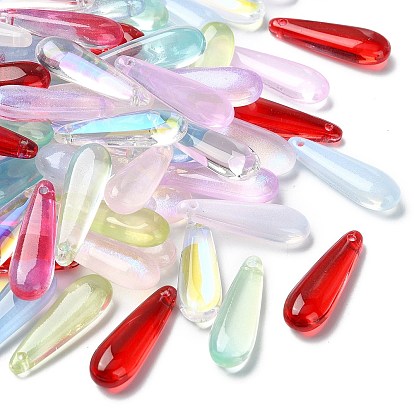 100 шт. стеклянные подвески-капли