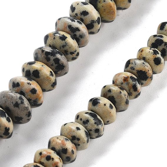 Природные яшмы далматин бисер нитей, блюдце бусины