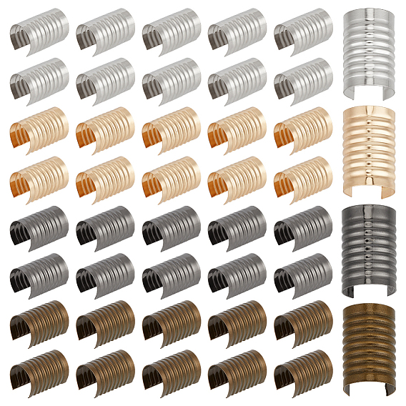 200 шт. 4 цвета, железные складные обжимные концы, колонка