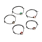 Heart Acrylic Enamel Beads Adjustable Cord Bracelet for Teen Girl Women