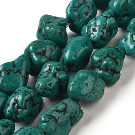 Perles de turquoise naturelle, nuggets