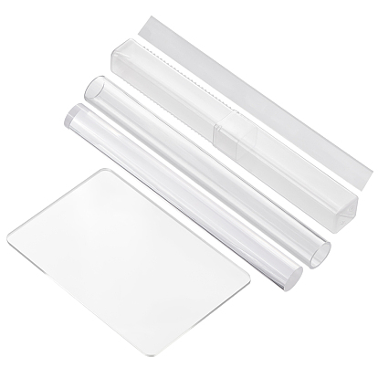 DIY Polymer Clay Tool Kit, with Flexible Polymer Clay Cutters, Acrylic Transparent Pressure Plate, Hollow Pressure Mud Stick