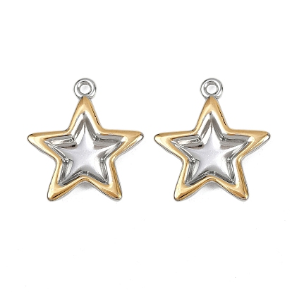 304 подвески из нержавеющей стали, ионное покрытие (ip), звезды прелести