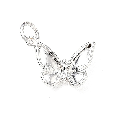 Alloy Pendants, Butterfly Charms, Rack Plating, Long-Lasting Plated