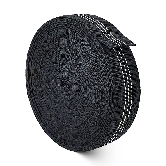 25м плоский полипропиленовый шнур/лента в полоску, швейные принадлежности для одежды