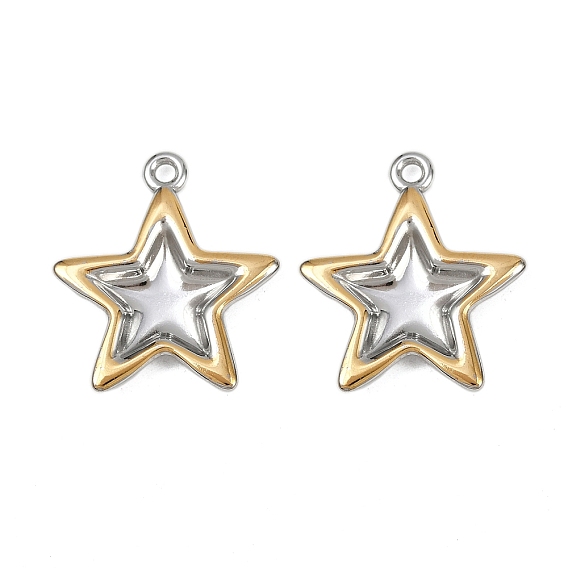 304 подвески из нержавеющей стали, ионное покрытие (ip), звезды прелести