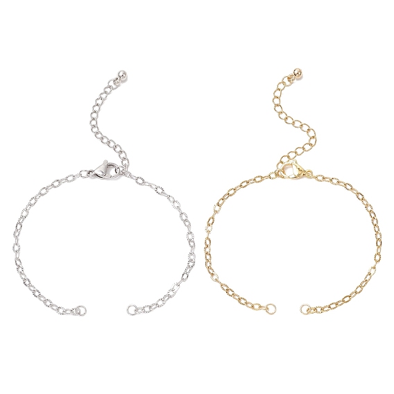 304 изготовление браслета-цепочки из текстурированной нержавеющей стали