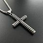 304 Классические ожерелья с подвеской-крестом из нержавеющей стали для мужчин