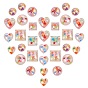 SUNNYCLUE Resin Cabochons, with Paillette, Mixed Shapes