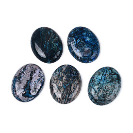 Естественные рябины кашпонов яшмы, окрашенные, овальные