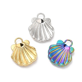 304 Stainless Steel Charms, Shell Charm