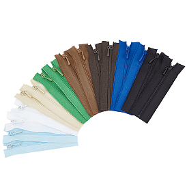 16Stück 8Farben Bekleidungszubehör aus Nylon, Komponenten-Sets mit Reißverschluss, für die Puppenherstellung