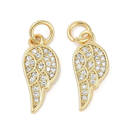 Стойка металлическая латунная микропрофилированная кубическая циркония подвески, без свинца и без кадмия, долговечный, прелести крыльев, с целью перехода в кольце