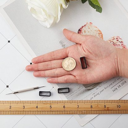 Kits de bracelet de montre bricolage gorgecraft, Comprend un outil de réparation de montre en acier inoxydable et un support de boucle de retenue en silicone rectangulaire