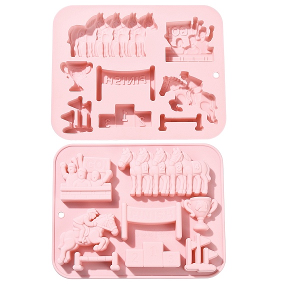 Moldes de silicona con temática de carreras, Rectángulo