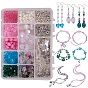 Ensemble de bijoux bricolage, avec perles en matériaux mélangés et métal