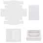 Cake Box, with PVC Display Window, Cardboard Gift Packaging Boxes for Cookies, Small Cakes, Muffin, Rectangle